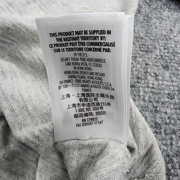 Walt Disney World Shirt Womens Medium Gray Embroidered Logo 3/4 Sleeve Classic - Picture 16 of 16